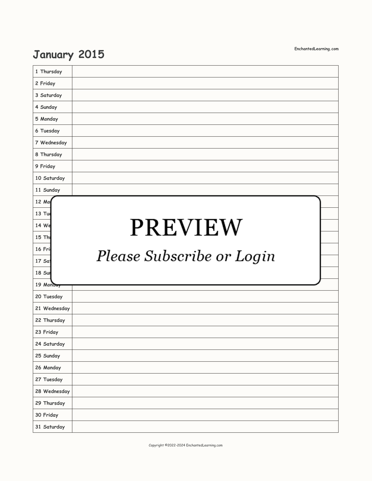 2014-2015 School-Year Scheduling Calendar interactive printout page 7