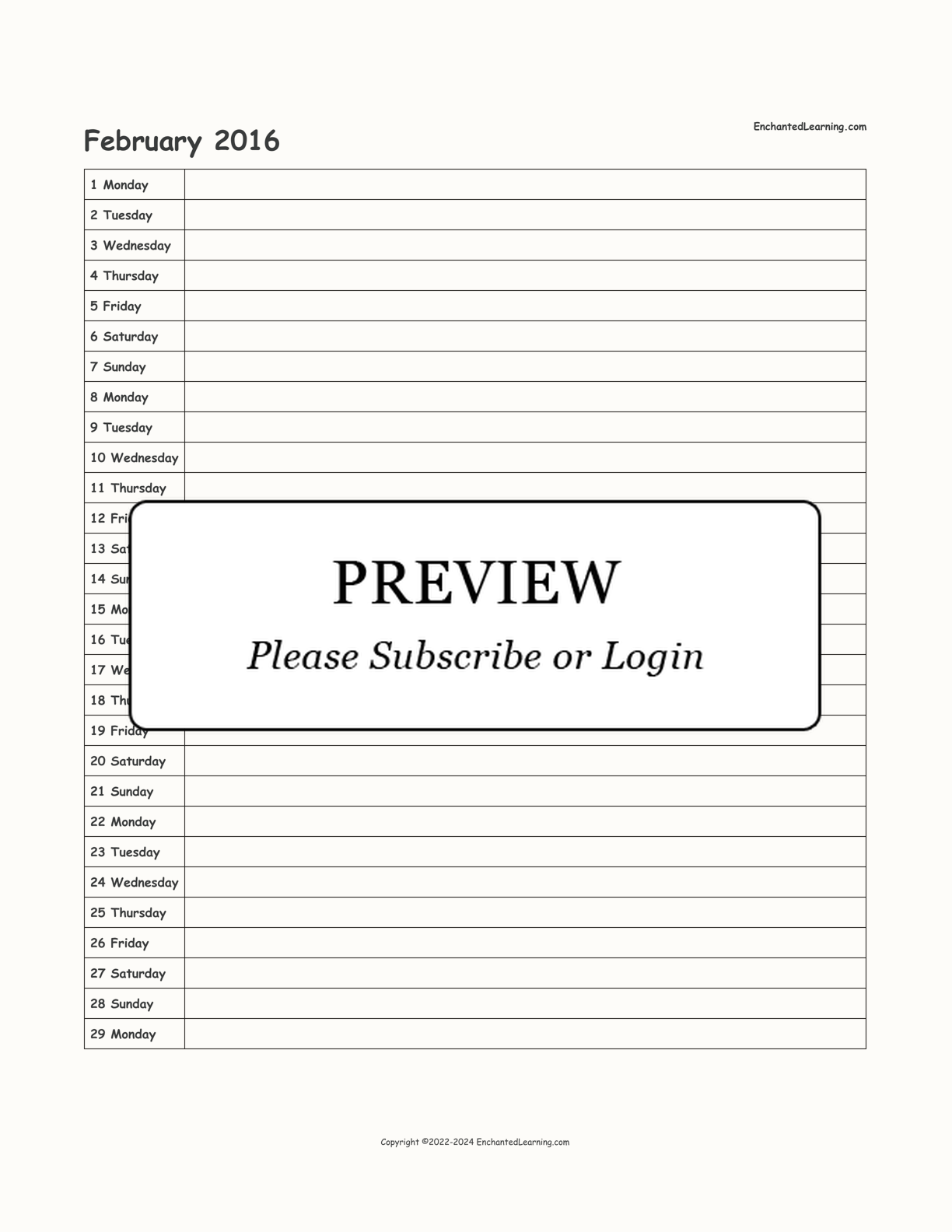 2015-2016 School-Year Scheduling Calendar interactive printout page 8