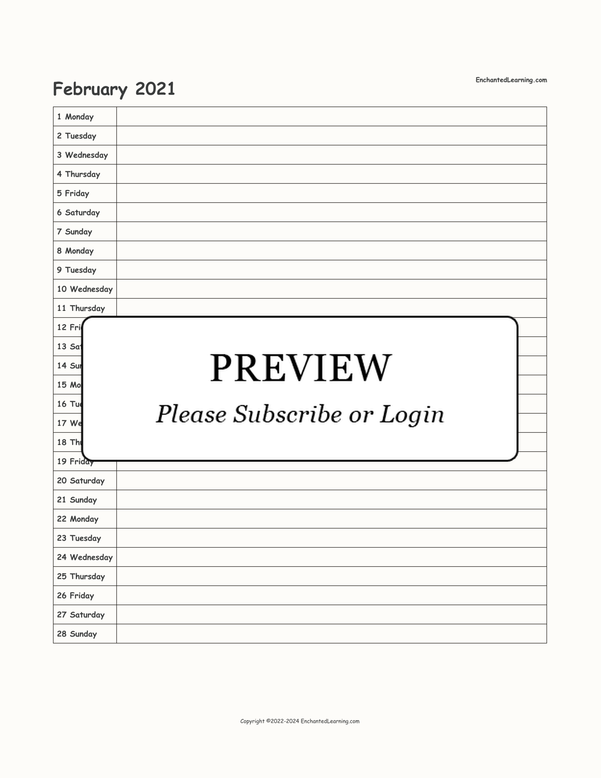 2020-2021 School-Year Scheduling Calendar interactive printout page 8