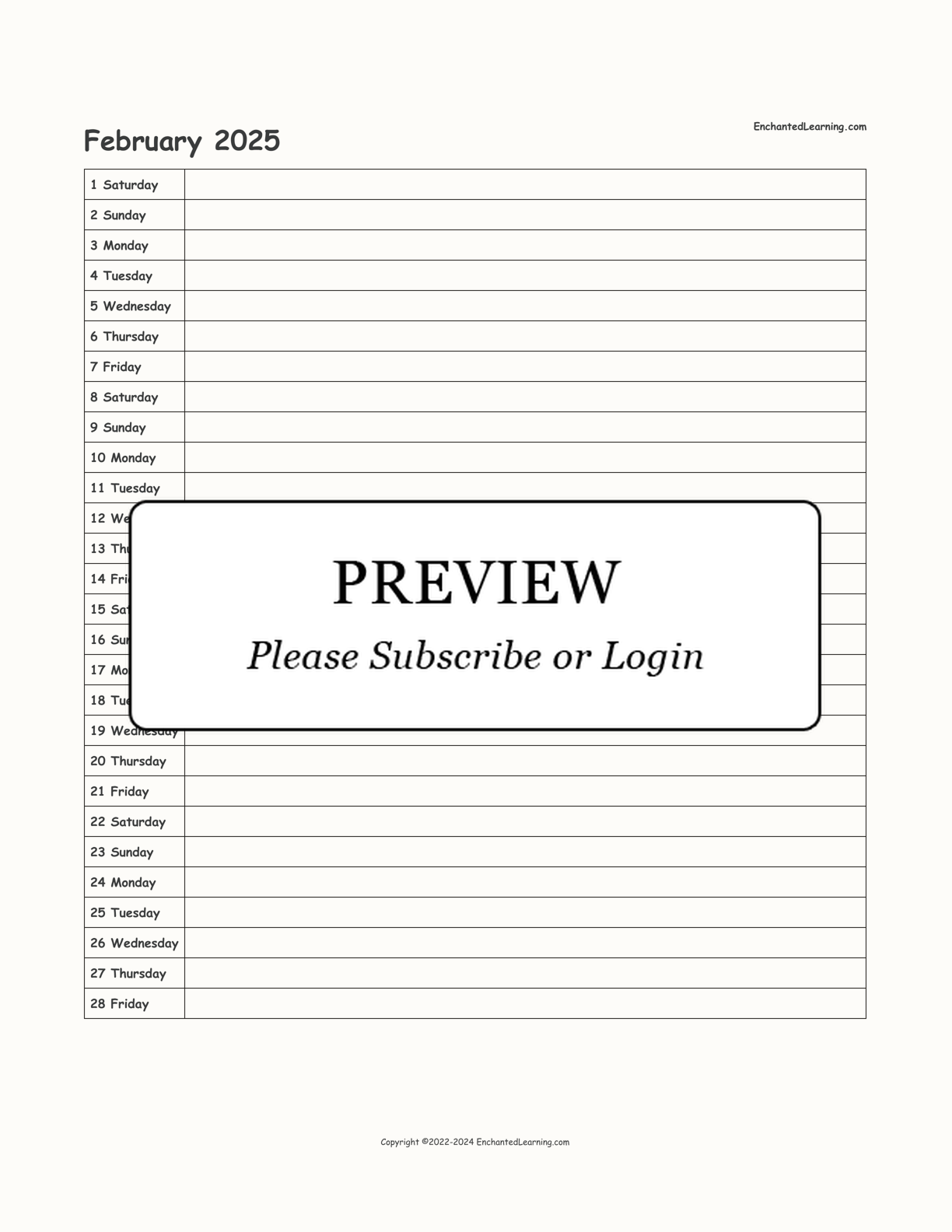 2024-2025 School-Year Scheduling Calendar interactive printout page 8
