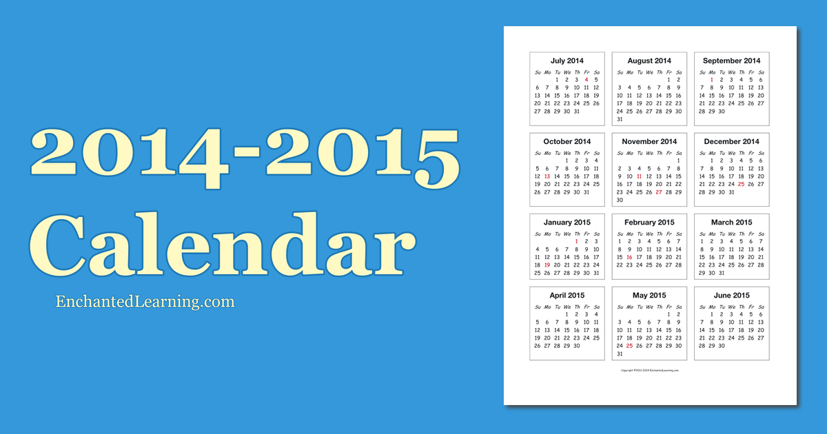 2014-2015 Boot Calendar: Updated 21/10/14