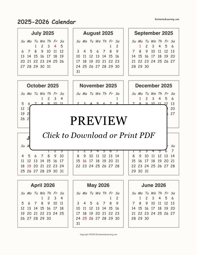 Calendar 2024 2025 2026 Free Printable