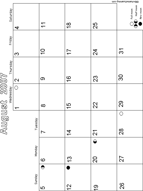 Search result: 'August Teacher's Planning Calendar 2007-2008 Printable'