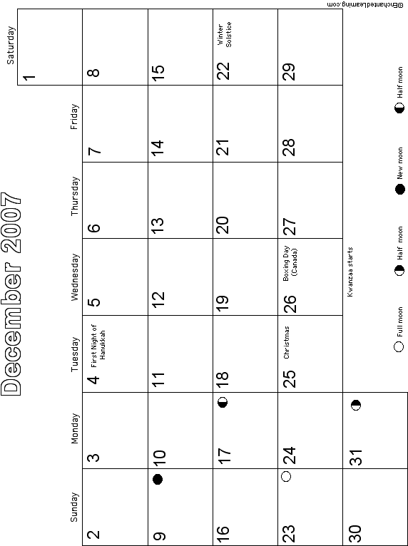 Search result: 'December Teacher's Planning Calendar 2007-2008 Printable'