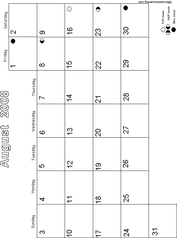 Search result: 'August Teacher's Planning Calendar 2008-2009 Printable'