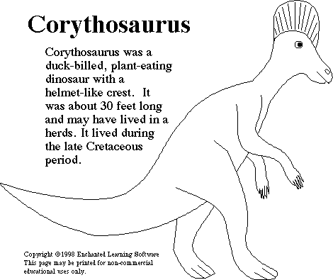 Search result: 'Corythosaurus Print-out'