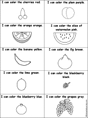 I Can Color Fruit