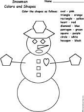 Color the snowman