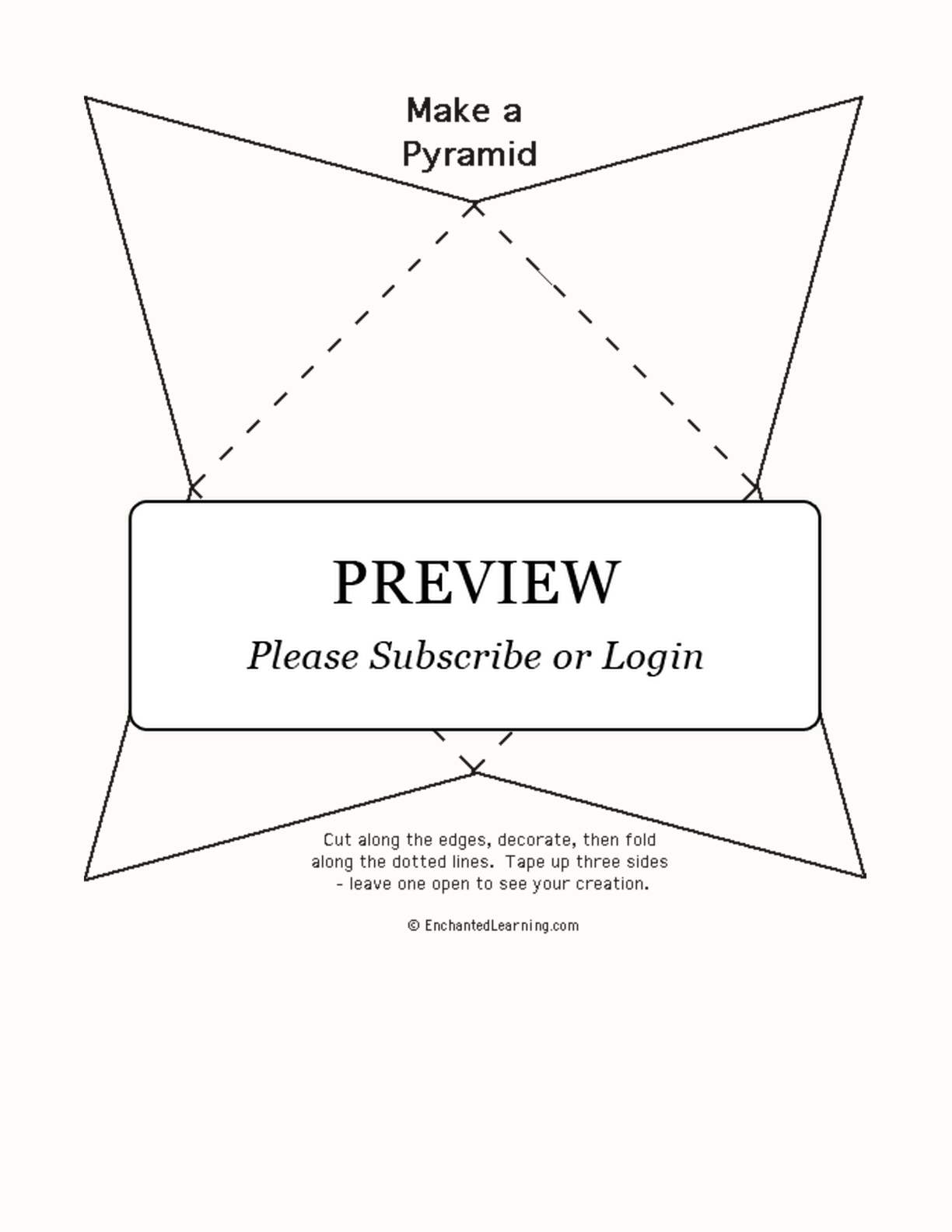 Pyramid Template Printout interactive printout page 1