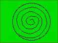 Drawing a spiral on the paper.