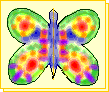 A decorated butterfly