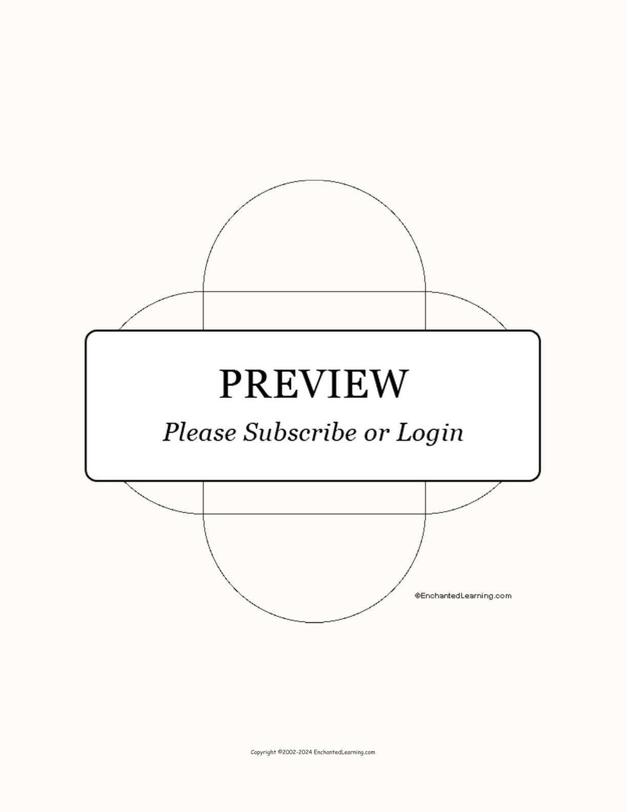Curved Envelope Template interactive printout page 1