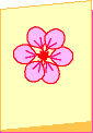 A flower card