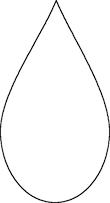 Teardrop template