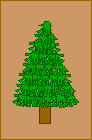 This is a picture of the unfinished Christmas tree card.