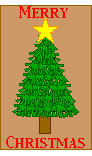 This is a picture of the unfinished Christmas tree card.