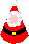 This is a picture of the unfinished Santa hat craft.