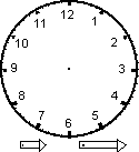 A clock template