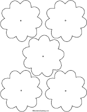 A flower template