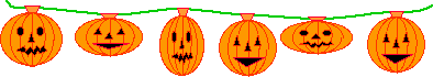 String of pumpkins