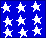 Blue paper with white stars glued on