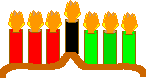 Kwanzaa candles