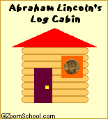 A finished Lincoln Log Cabin craft.