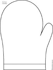 A mitten printout template.