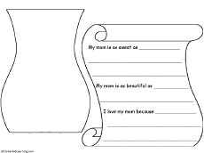 A vase and statements template.