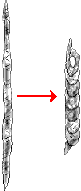 Twisting the aluminum foil.