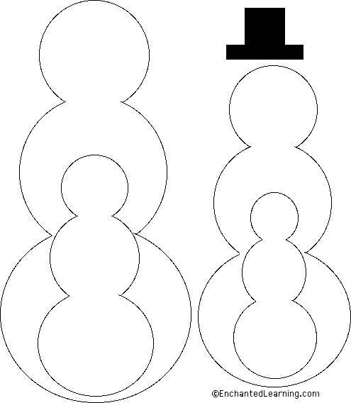 Snowman template