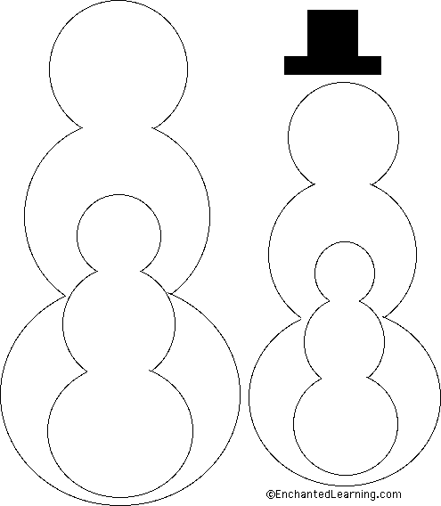 Search result: 'Snowman Template Printout'