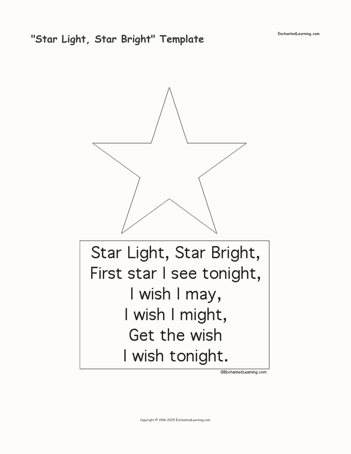 star-light-star-bright-template-enchanted-learning