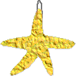The finished glue starfish pendant.