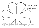 A shamrock template.