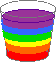 A finished rainbow cup!