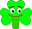 A finished shamrock craft.