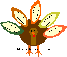 The finished paper turkey.