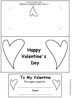Search result: 'Valentine Coupon Card Template #2 Printout'