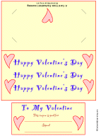 Search result: 'Valentine Coupon Card Color Template Printout'