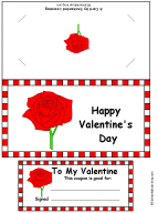 A Valentine's Day card template (in color).