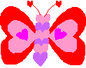 A finished heart butterfly.