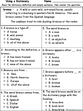 Search result: 'Bronco Definition - Multiple choice comprehension quiz'