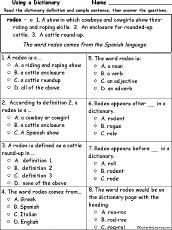 Search result: 'Rodeo Definition - Multiple choice comprehension quiz'