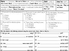 Search result: 'There/Their/They're Definitions - Comprehension Quiz'