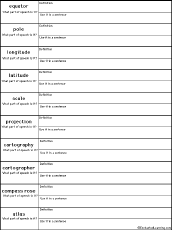 write definitions