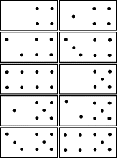 Printable Number Domino Games - EnchantedLearning.com