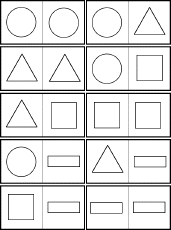 Shape Dominoes, A Printable Game - EnchantedLearning.com