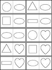 Search result: 'Shape Dominoes, A Printable Game: Cards #2'
