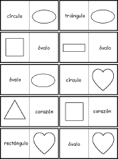 Search result: 'Spanish Shape Dominoes, A Printable Game: Cards #2'